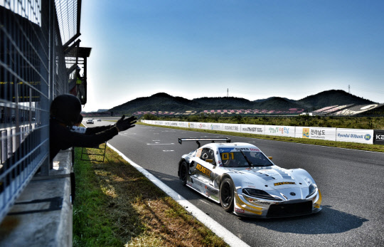 아트라스비엑스 모터스포츠 김종겸 선수 차량.<한국타이어앤테크놀로지 제공>